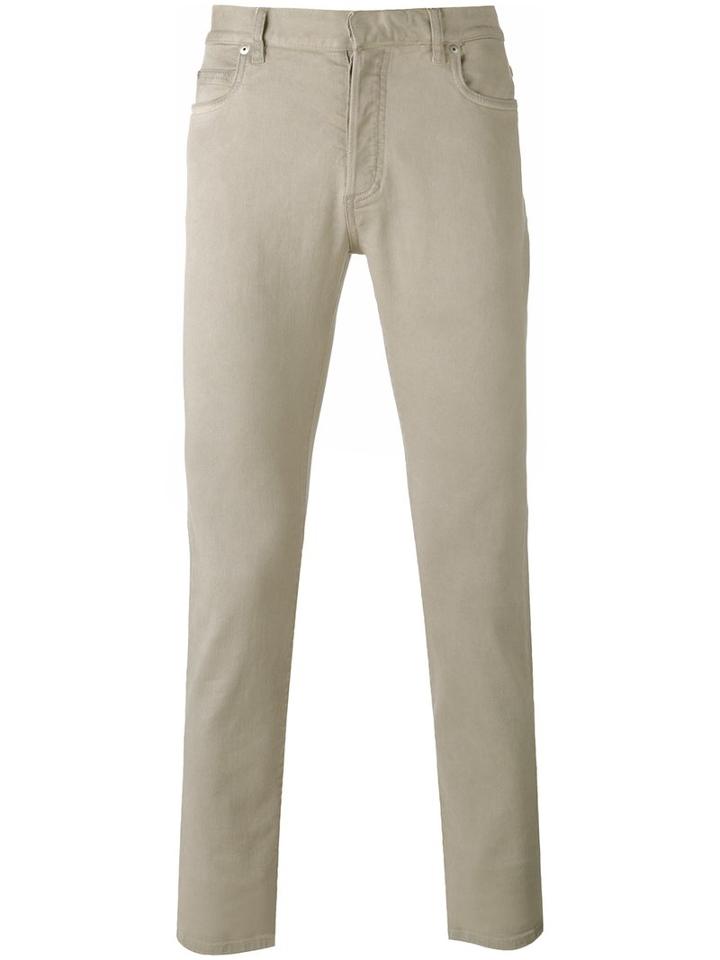 Maison Margiela Slim Fit Jeans, Men's, Size: 36, Nude/neutrals, Cotton/spandex/elastane