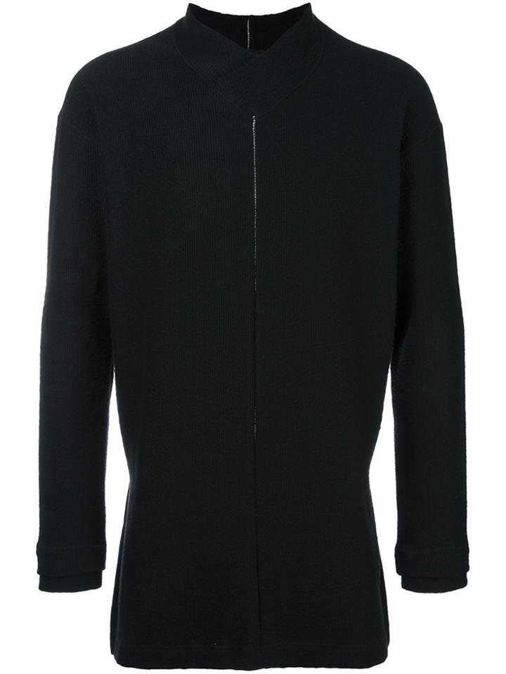 The Viridi-anne High Neck Sweatshirt - Black