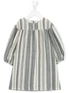 Douuod Kids - Striped Tunic Dress - Kids - Cotton - 8 Yrs, Girl's, Grey