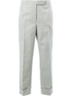 Thom Browne - Tailored Pants - Women - Silk/wool - 40, Women's, Grey, Silk/wool