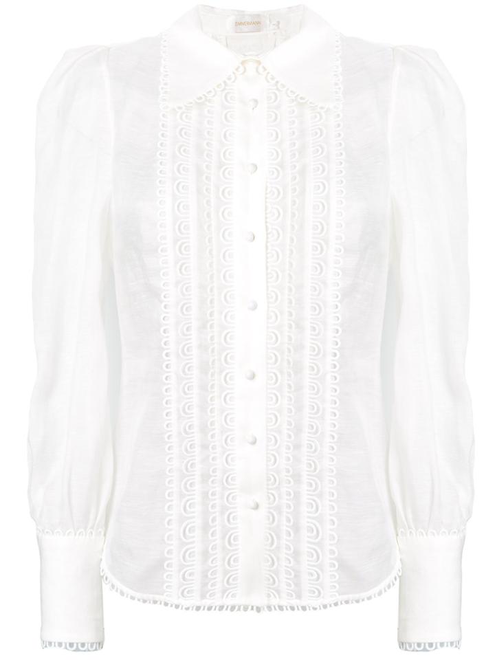 Zimmermann Golden Doily Shirt - White