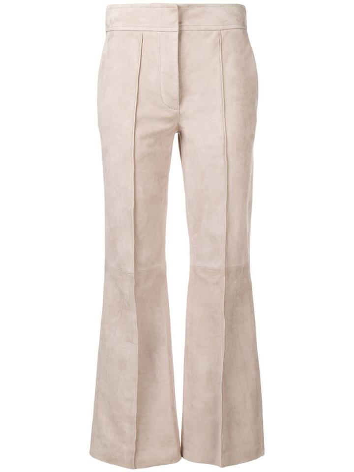 Joseph Front Seamed Cropped Trousers - Neutrals