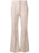 Joseph Front Seamed Cropped Trousers - Neutrals