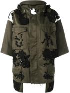 Antonio Marras Lace Appliqué Jacket, Size: 40, Green, Cotton/viscose