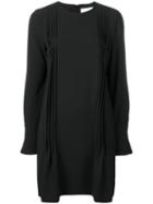 Victoria Victoria Beckham Pleated Detail Dress - Black