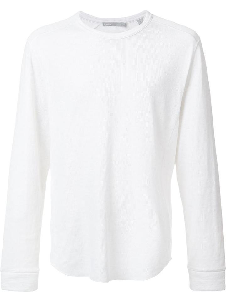 Vince Classic Sweatshirt, Men's, Size: Medium, White, Cotton