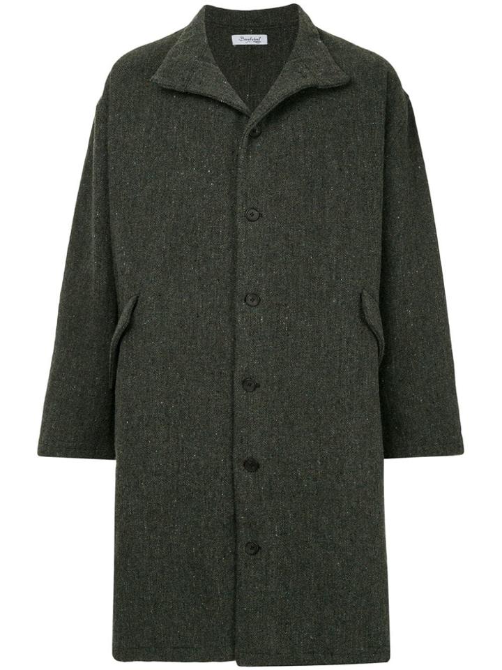 Bergfabel Oversized Single Breasted Coat - Grey