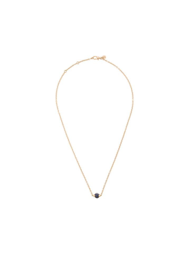 Pomellato 18kt Rose Gold M'ama Non M'ama Adularia & Sapphire Pendant