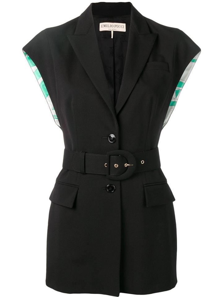 Emilio Pucci Structured Vest - Black
