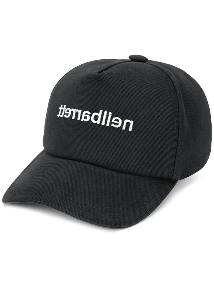 Neil Barrett Logo Embroidered Cap - Black