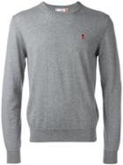 Ami Alexandre Mattiussi - Ami De Coeur Sweater - Men - Wool - Xl, Grey, Wool