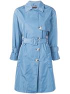Emporio Armani Double-breasted Trench Coat - Blue