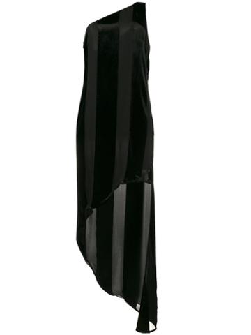 Haney - Blanca One-shoulder Dress - Women - Silk/spandex/elastane/viscose - 8, Women's, Black, Silk/spandex/elastane/viscose