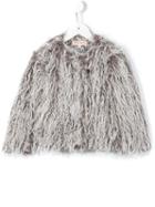 Anne Kurris 'fury Lama' Jacket, Girl's, Size: 6 Yrs, Grey
