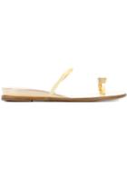 Casadei Soraya Sandals, Women's, Size: 40, Yellow/orange, Leather/patent Leather