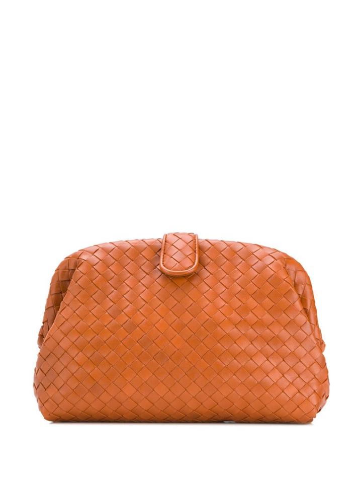 Bottega Veneta Woven Clutch - Orange