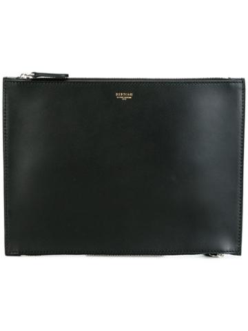 Bertoni 1949 Top Zip Clutch, Women's, Black