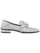 Chloé Bow Detail Loafers - Metallic