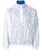 Adidas Originals By Alexander Wang All-over-logo Print Jacket - White