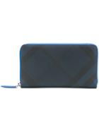 Burberry London Check Wallet - Blue