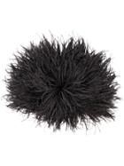 Nº21 Ostrich Feather Beanie - Black