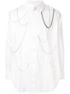 Charles Jeffrey Loverboy Chain-embellished Shirt - White