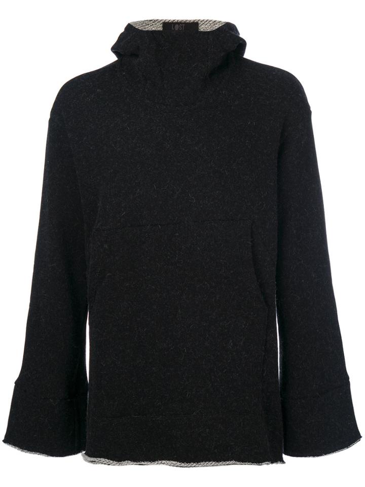 Lost & Found Ria Dunn High Neck Hooded Jumper - Black