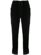 Gold Hawk Tie Waist Trousers - Black