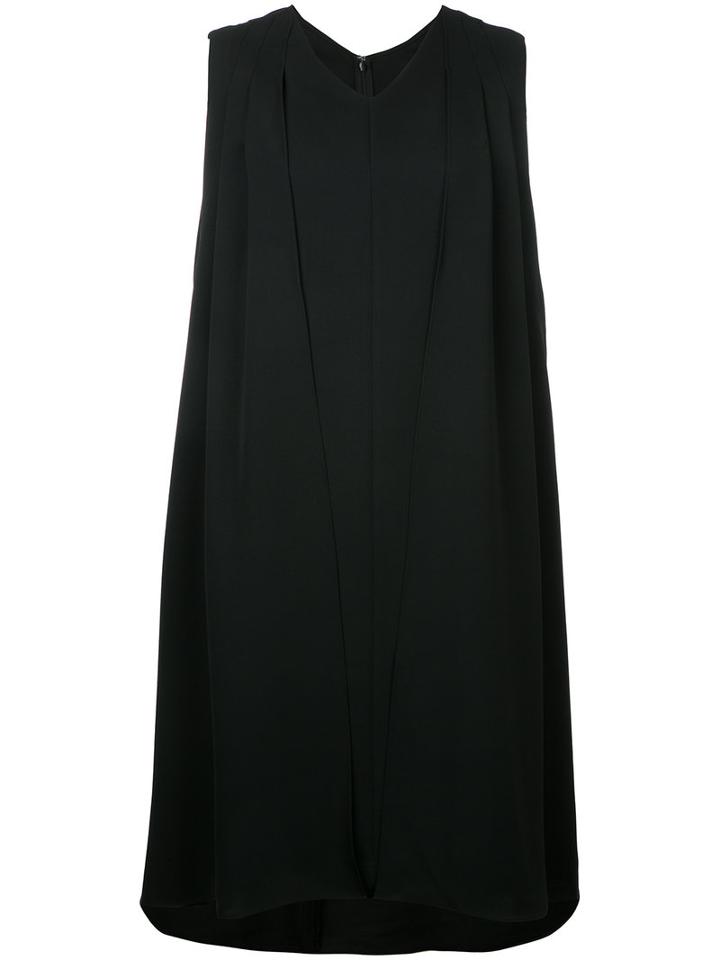 Le Ciel Bleu - Draped Cloak Dress - Women - Polyester - 38, Black, Polyester
