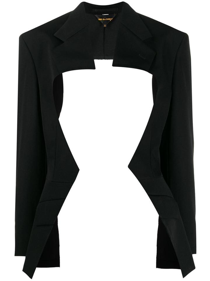 Comme Des Garçons Cut-out Blazer - Black