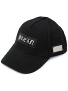 Philipp Plein - Gothic Text Snap Back Hat - Men - Cotton - One Size, Black, Cotton