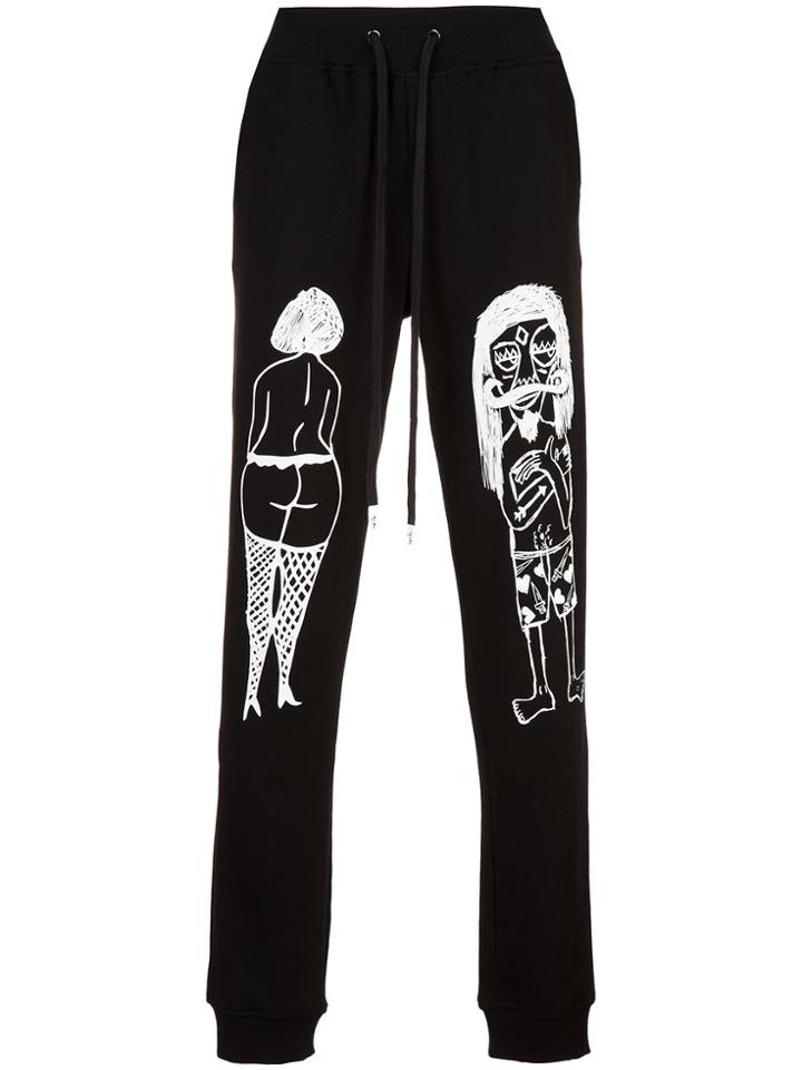 Haculla Hotel Couple Track Pants - Black
