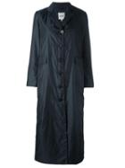 Aspesi Single Breasted Coat, Women's, Size: Medium, Blue, Polyamide/polyester