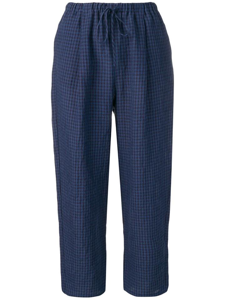 Apuntob Elasticated Waist Trousers - Blue