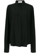 Saint Laurent Satin Tailored Shirt - Black