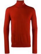 Msgm Turtleneck Knitted Sweater - 18 Red