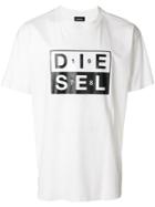 Diesel Logo Print T-shirt - White