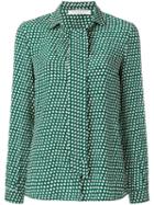 Philosophy Di Lorenzo Serafini - Star Print Long-sleeved Blouse - Women - Silk - 44, Green, Silk
