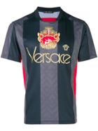 Versace Logo Football Shirt - Black