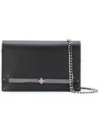 Casadei Metal Plaque Clutch - Black