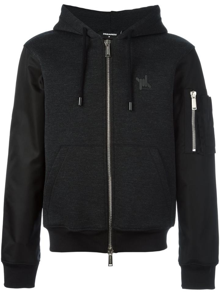 Dsquared2 Bomber Sleeve Hoodie