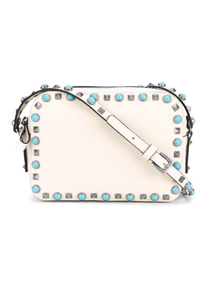 Valentino Garavani Leather Rockstud Camera Bag