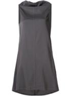 Rick Owens Draped Back Dress, Women's, Size: 44, Grey, Viscose