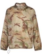 Off-white Camouflage Print Hoodie - Green
