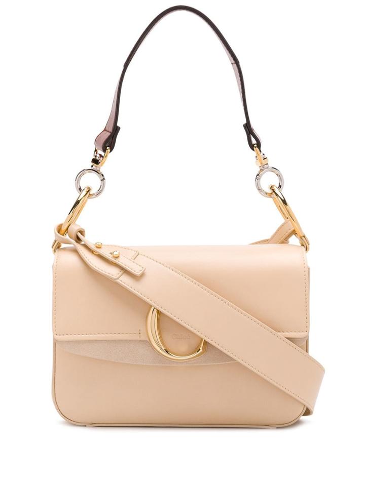 Chloé Small C Shoulder Bag - Neutrals