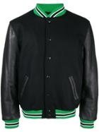 Palm Angels Logo Back Bomber Jacket - Black