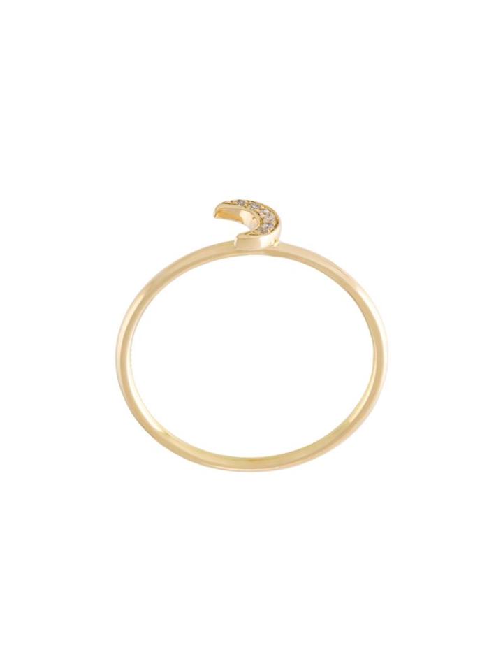 Loquet 'moon' Ring, Women's, Size: N, Metallic