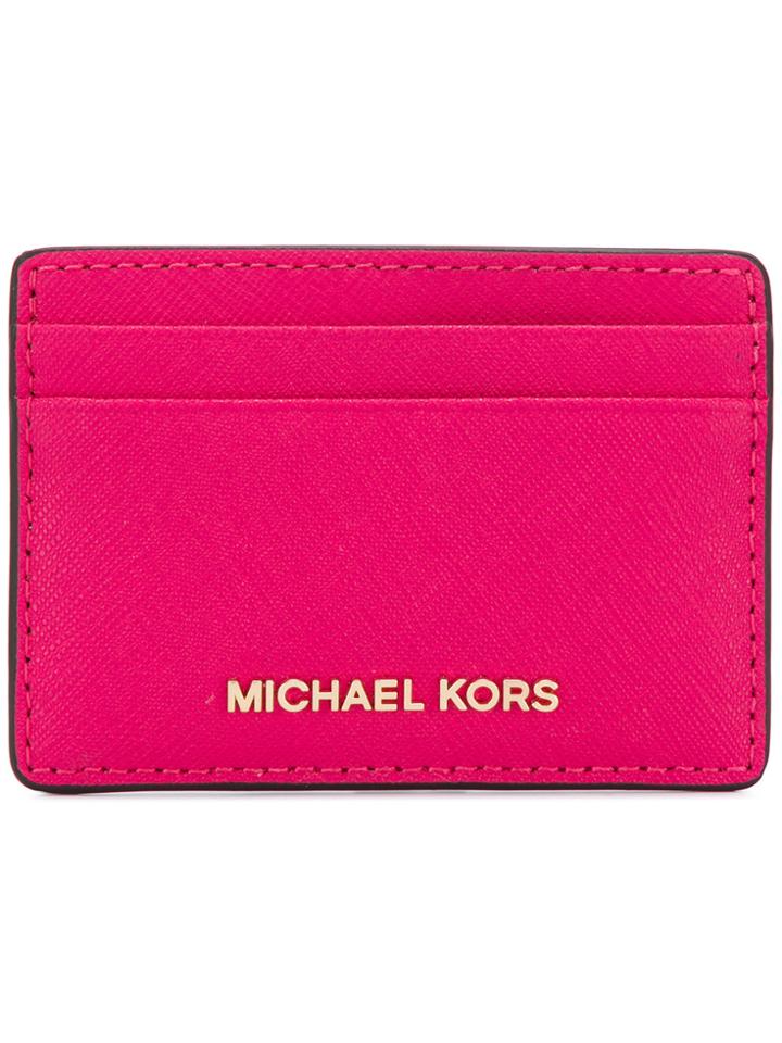 Michael Michael Kors Jet Set Travel Cardholder - Pink & Purple