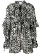 Redemption Leopard Print Dress - Black