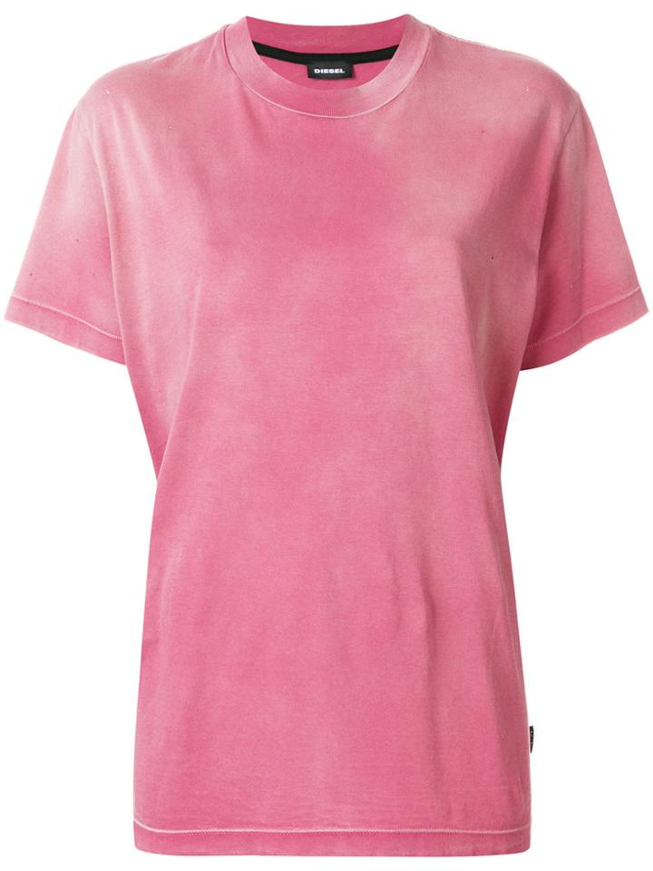 Diesel T-joey-fl T-shirt - Pink & Purple